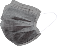 活性碳口罩-增加了活性炭層可吸附有機氣體，而且過濾層纖維孔隙小於棉布口罩，所以可以吸附附汽機車所排放的有機溶劑